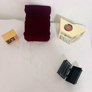 Vintage 1984 TV Meritus & Stereo System Hong Kong FURNITURE Barbie Futon Grill